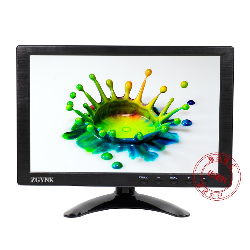 ZGYNK10.1 calowy wyświetlacz hd LCD mini przenośny komputer rozszerzony wyświetlacz kolorowy ekran HDMI monitor bezpieczeństwa z głośnikiem: 10.1 cal 1366nie IPS