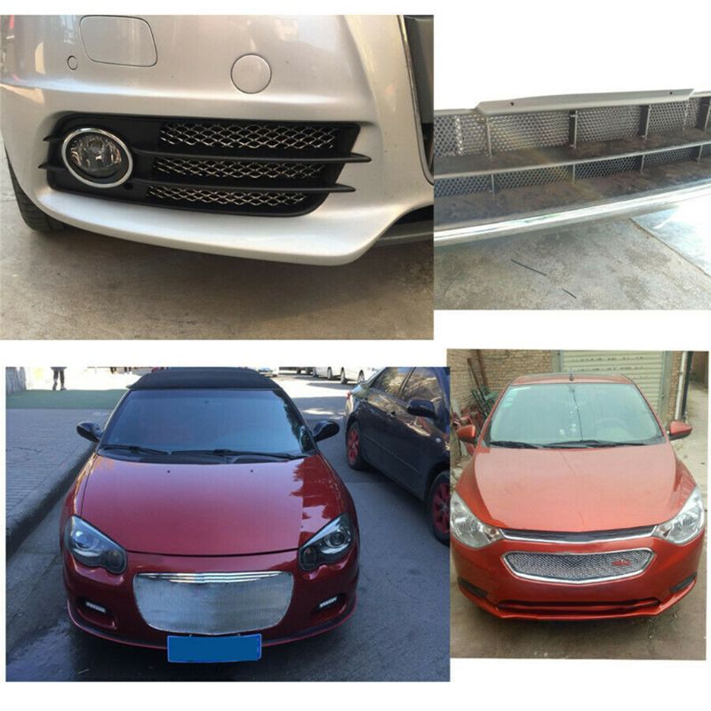 Universele zeshoekige aluminium gaas grill afdekking auto bumper motorkap ventilatierooster net 6 xdb