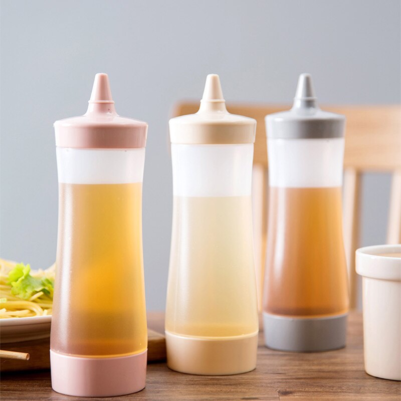 Botella exprimible accesorios de cocina salsa bote plástico salsa aceite vinagre Ketchup salsa Cruet dispensador de condimentos
