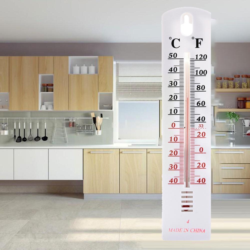 1Pcs Plastic Externe Standaard Temperatuurmeter Huishouden Thuis Muur Gemonteerde Thermometer Kerosine Indoor Thermometer Outdoo U9r4