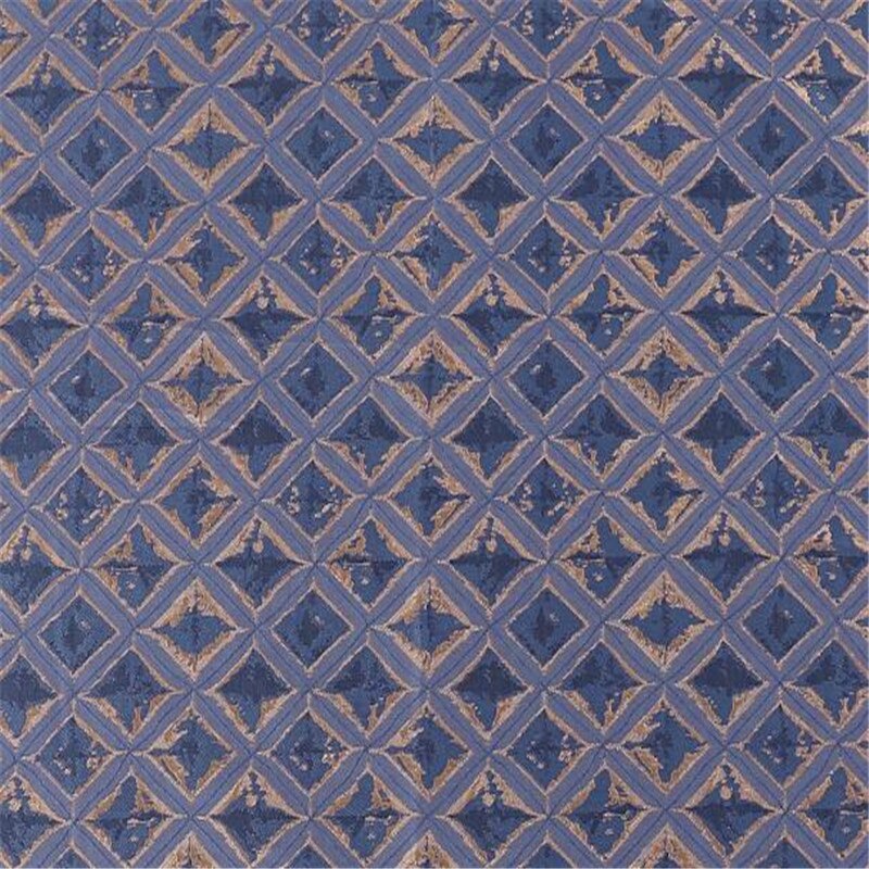 Geometri jacquard tekstil brokade polyester stoffer til pude og duge hjemmetekstiler