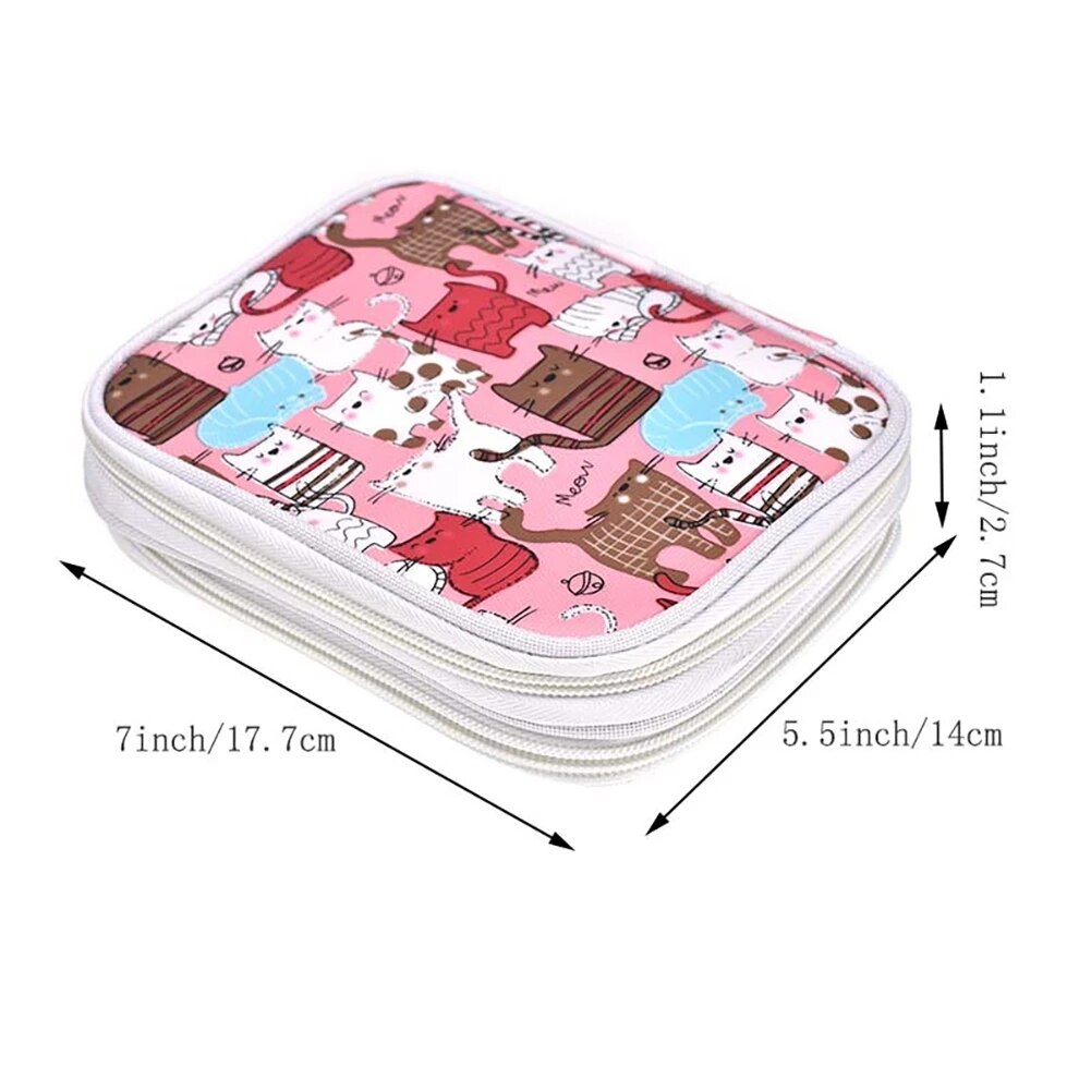 Crochet Hook Set With Case Knitting Needles Arts Craft Scissors Sewing Tools Set Knit DIY Needle Hook For KnittingTool Case pack