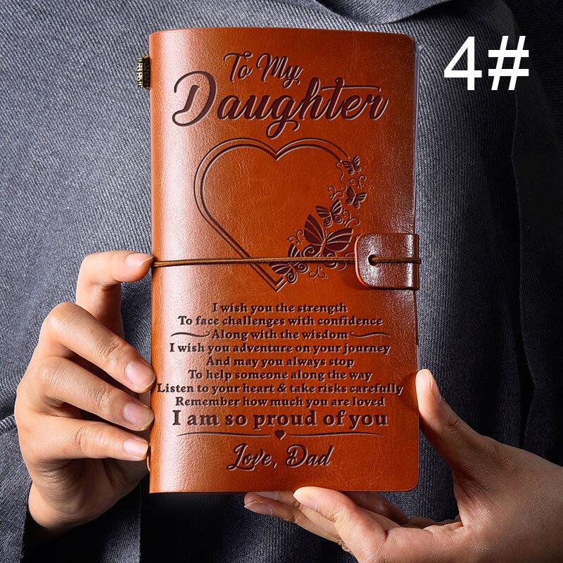 Vintage Engraved Journals Retro PU Leather Notebook Diary Notepad Note Book Stationery Traveler Journals: Rose Red