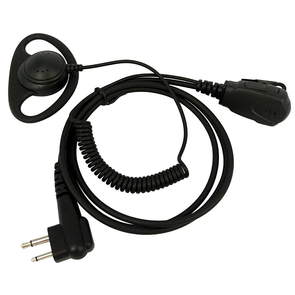 2 Stift D bilden Kurve Hörer Headset Mic für Motorola GP88 GP300 GP308 GP2000 CP140 CP200 CP300 CLS1450 EP450 Walkie Talkie