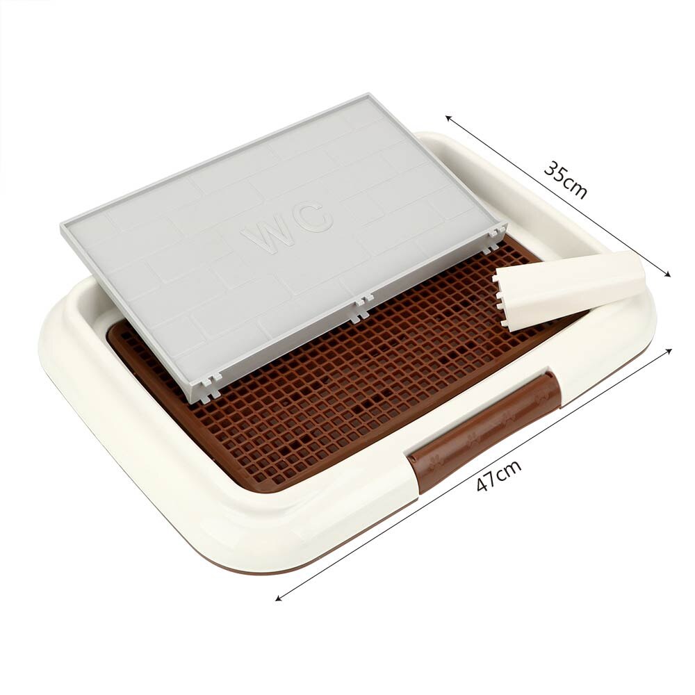 Lattice Dog Toilet Potty Puppy Litter Tray Pee Training Bedpan Toilet Easy to Clean Pet Toilet Pet Product
