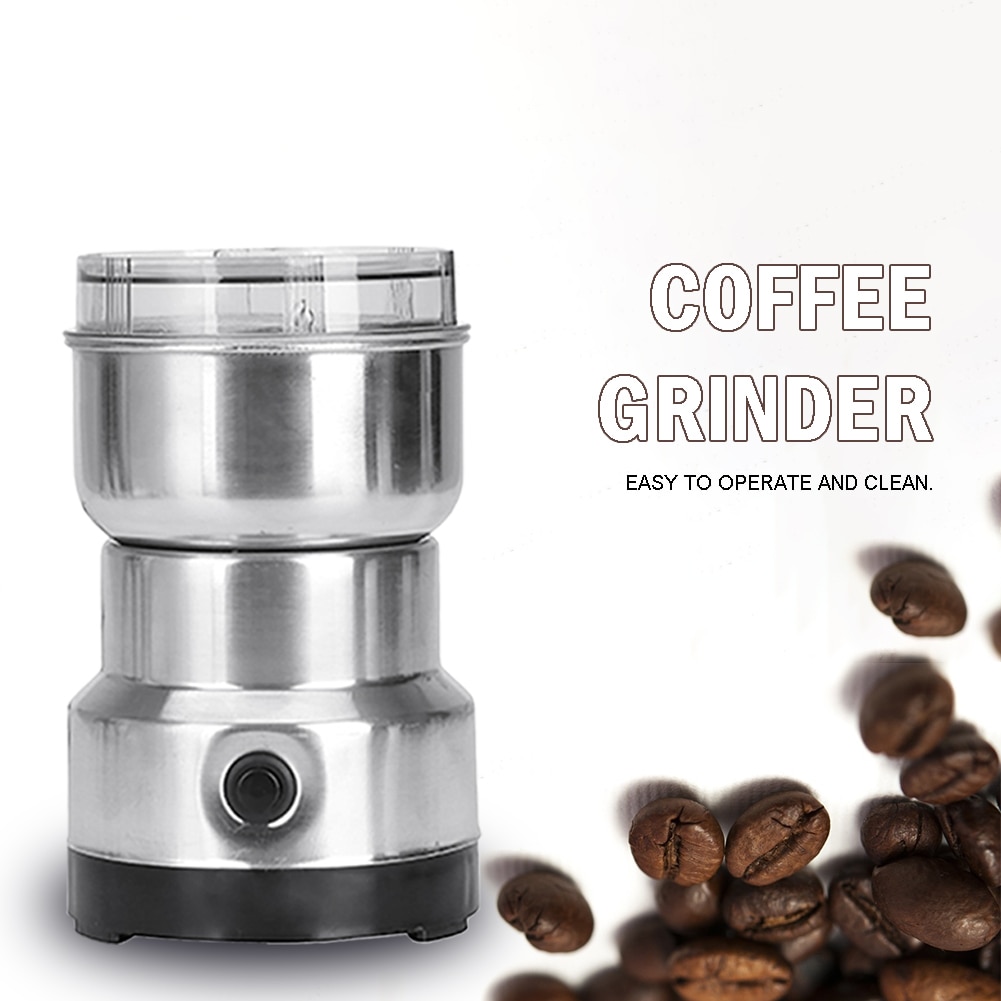 Electric Coffee Grinder Mini Coffee Bean Nut Grinder Coffee Beans Multifunctional Home Coffe Machine Kitchen Tool UK EU Plug