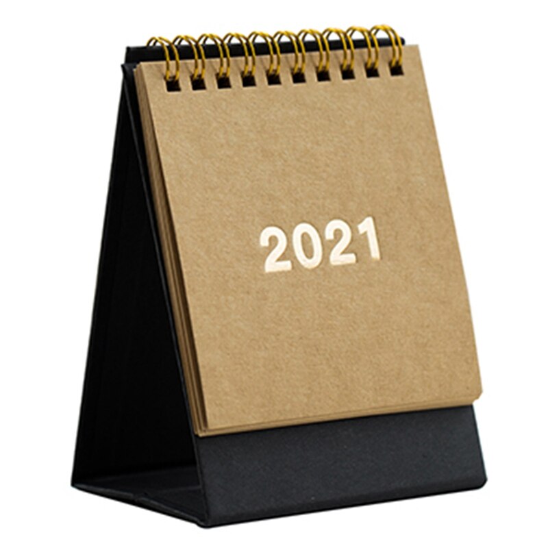 Simple noir blanc série calendrier de bureau double Agenda quotidien planificateur de Table Agenda annuel organisateur fournitures de bureau: BR-S