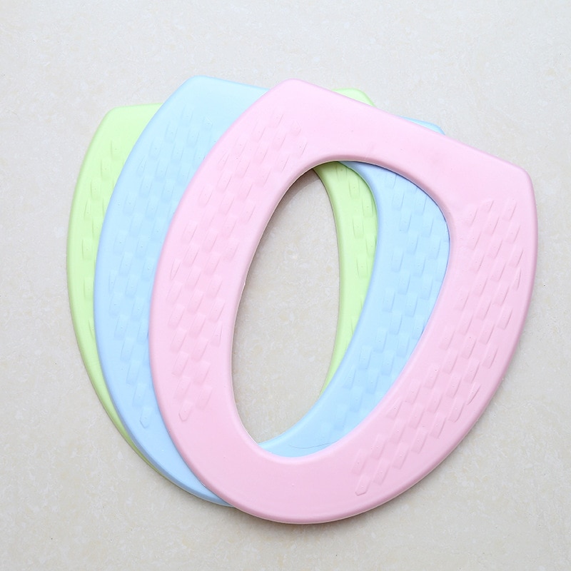 O-type High Foam EVA Waterproof Toilet Seat Padded Toilet Bowl Washable Bathroom Toilet Seat Cover Mat Lid Closestool