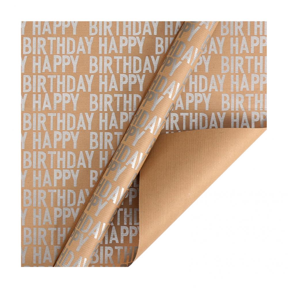 Useful Kraft Papers Flexible 8 Styles Tissue Paper Happy Birthday Wrapping Paper for Craft Papers