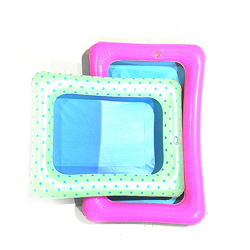 Kleurrijke PVC Opblaasbare Zand Lade Zandbak Mobiele Tafel Speelgoed Set Voor Kleine Kinderen Outdoor/Indoor Spelen 35*18.5cm Willekeurige
