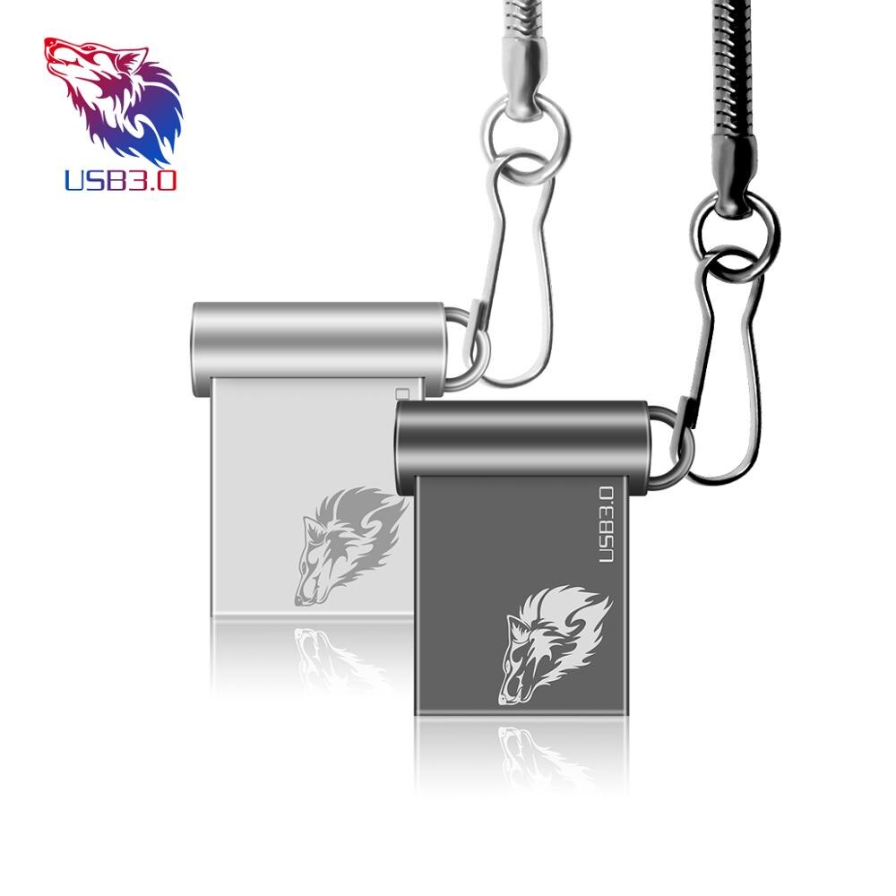 Unidad flash usb Super thiny, 64 gb, 32 gb, alta velocidad, usb 3,0, metal plateado, 16gb, 8gb, 4 gb