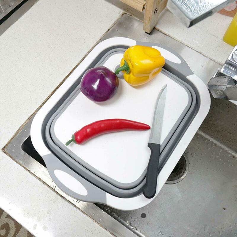 Multifunctional Multi-board Kitchen Foldable Chopping Cutting Board Storage Drawer Drain basket Tray No More Tools Drain Basket