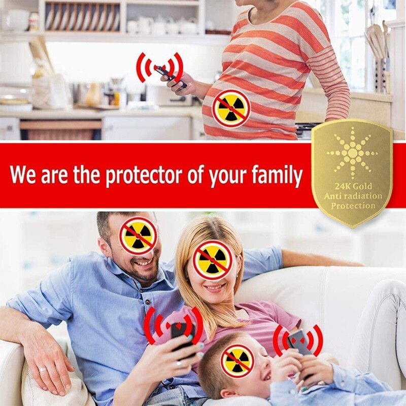 10pcs Anti Radiation Protector Shield EMF Protection Mobile Cell Phone Stickers 62KA