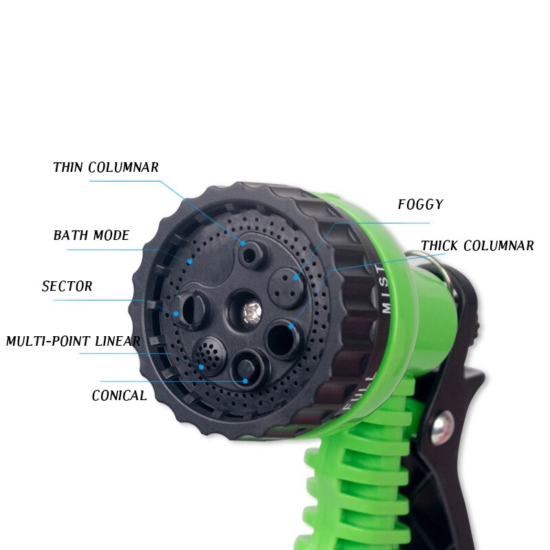 Garden Hose Pipe Water Hose Expandable Magic Hose 7 Patterns Water Gun Foam Pot flexible reels hose Car Wash Gun Sprayer
