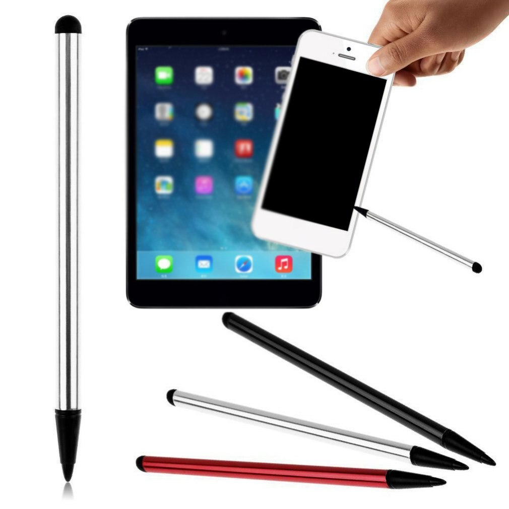 1PC 2 in 1 Capacitive Resistive Pen Touch Screen Stylus Pencil for Tablet iPad Cell Phone Samsung PC Stylus Capacitive Pen