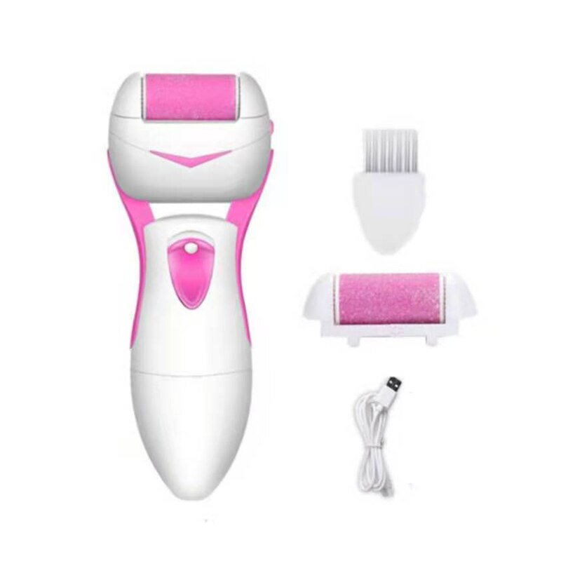 Upgrade Electric Grinder Pedicure Tools Foot Care Tool Pedicura Velvet Smooth Machine Callus Remover for Foot Heel Skin: Product 2-3-Pink