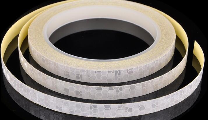 1cm*8m Bike Stickers Reflective Tape Fluorescent MTB Bike Bicycle Cycling MTB Tape for Helmet Motorcycle Scooter: Silver