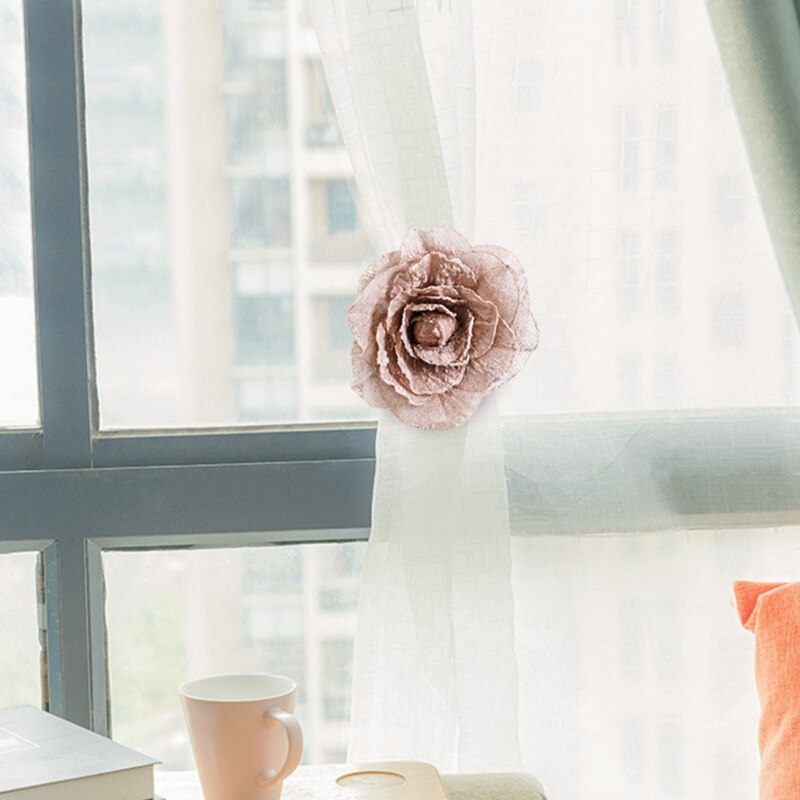 Neue 1pc Blume Vorhänge Tieback Magnet Vorhänge Schnalle Magnetische Vorhang Halfter Vorhang Gurt Zubehör