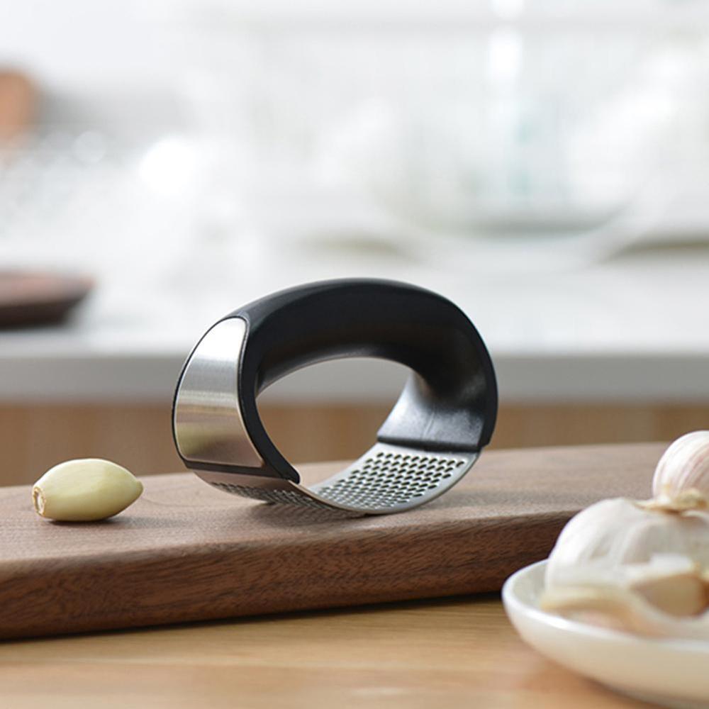 Garlic Press Household Manual Garlic Press Device Kitchen Ginger Handheld Tools With Press Stainless Garlic Box Steel Squee I4L8
