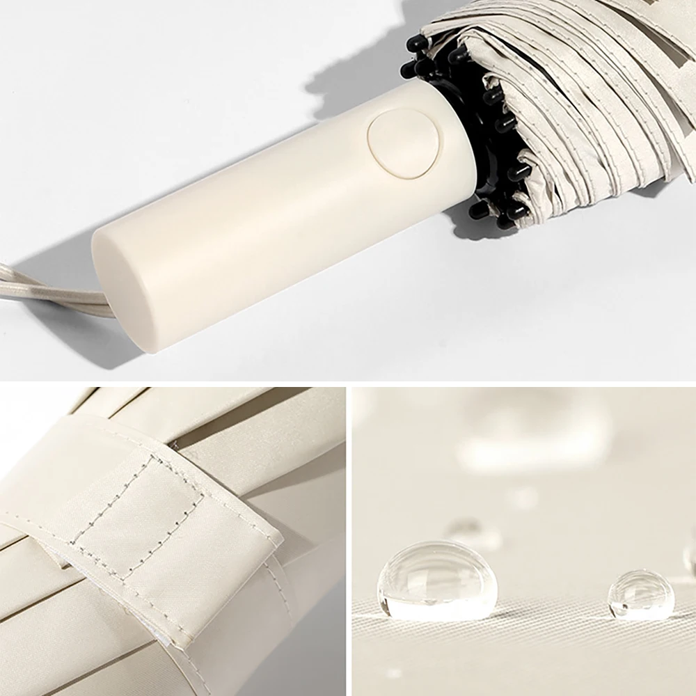 Parapluie renforcé à 24 os, parapluie d'affaires solide et Durable résistant au vent pour hommes, parapluie de protection solaire Anti-UV pour femmes ensoleillé