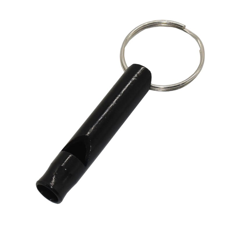 Kimi Aluminium Duif Training Fluitje Fluit Draagbare Sleutelhanger Verstelbare Fluitje Alarm Kat Hond Training Fluitje: Black