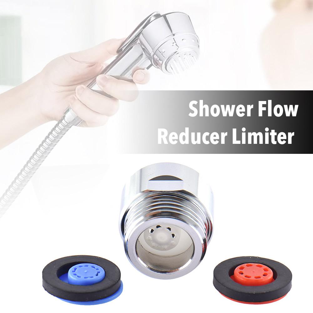 4PCS Water Saver Overflow Shower Head Flow Control Valve Set Saving Device Flow Reducer Limiter Kitchen Bathroom Nozzle Tap