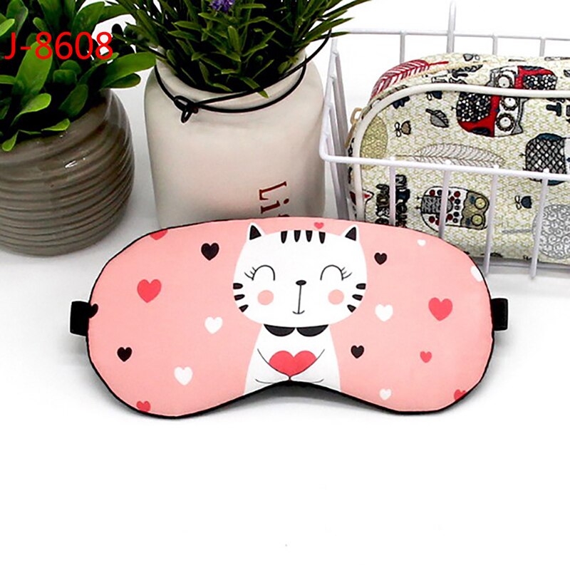 Dessin animé masque de couchage drôle Eye patch masque de sommeil mignon coton cache-yeux voyage oeil bande aide au sommeil enfants bandeau: 8