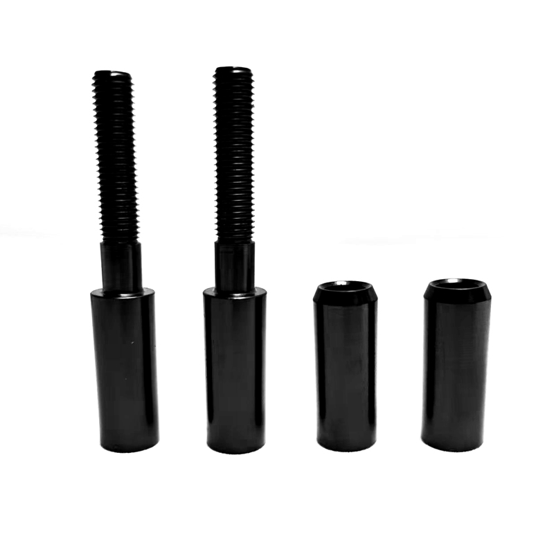Adattatore riser estensione specchietto laterale da 2 pollici in alluminio nero HCMT adatto per Harley Sportster Softail Dyna in tournée 1994+