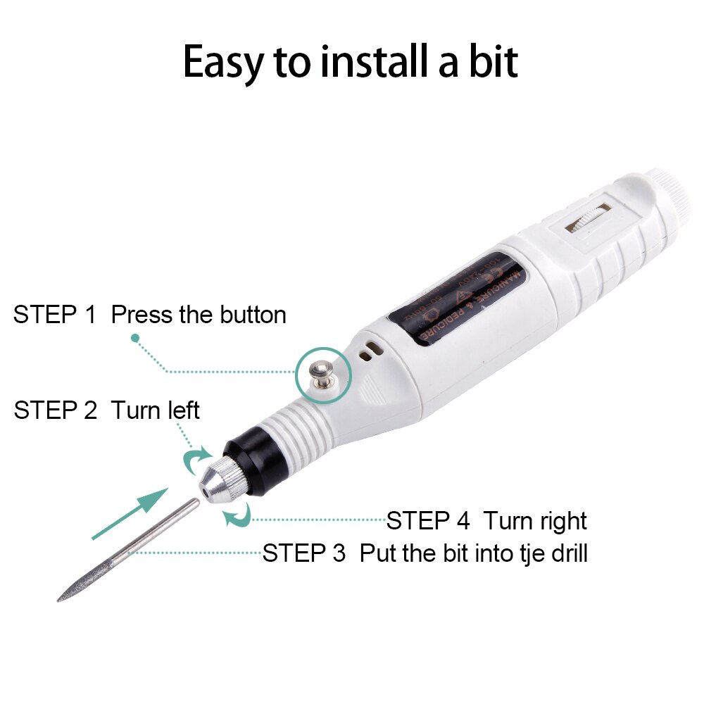 Professionale Elettrico chiodo trapano bit manicure Fresatura Frese E Taglierine per micro SIM gel polacco manicure Macchina Unghie Artistiche file di Levigatura lama in Ceramica
