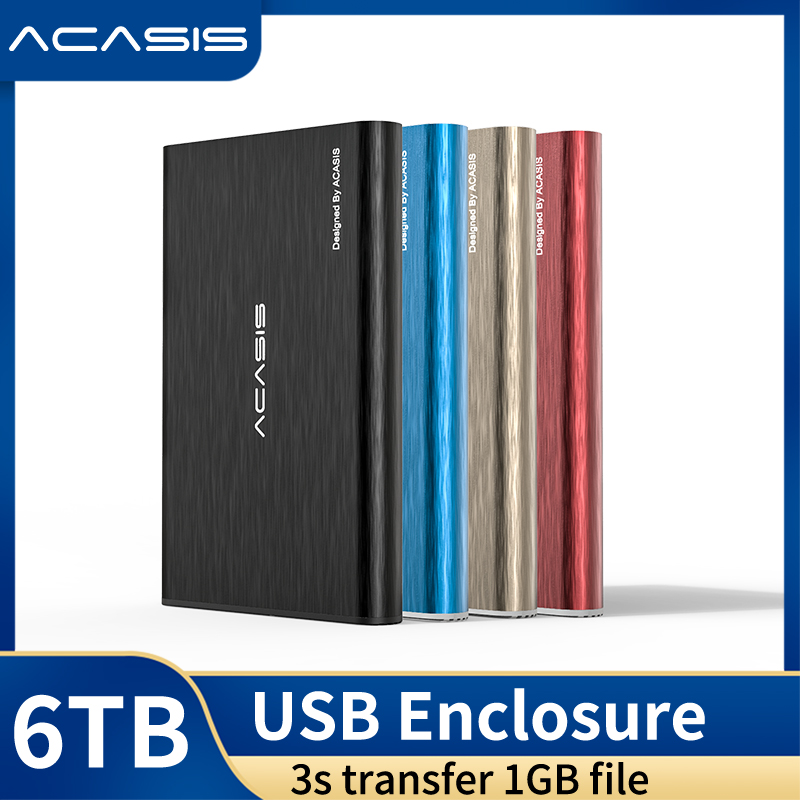 Acasis Hdd Behuizing Case 2.5 Sata Naar Usb 3.0 Externe Behuizing Hdd Case Hard Drive Voor Ssd Schijf Hdd Box met Usb Kabel