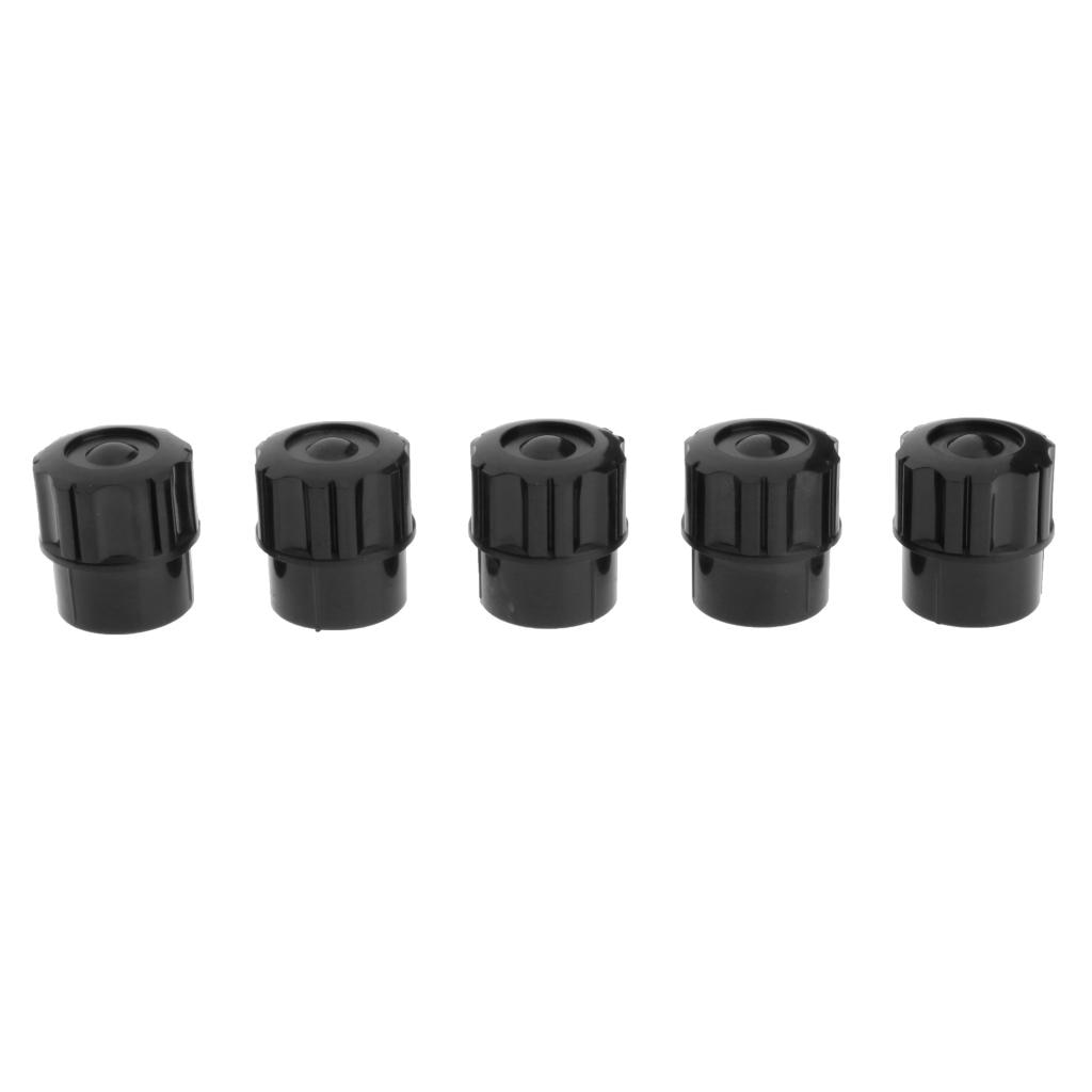 5 Pieces Plastic Soprano Saxophone End Plug Cap Sax Replacement Parts