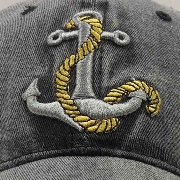 Puur Katoen Doen Oude Piratenschip Anker Wassen Baseball Cap Koppels Unisex 3D Borduren Casual Dad Hoed Man Vrouw Outdoor sport Caps