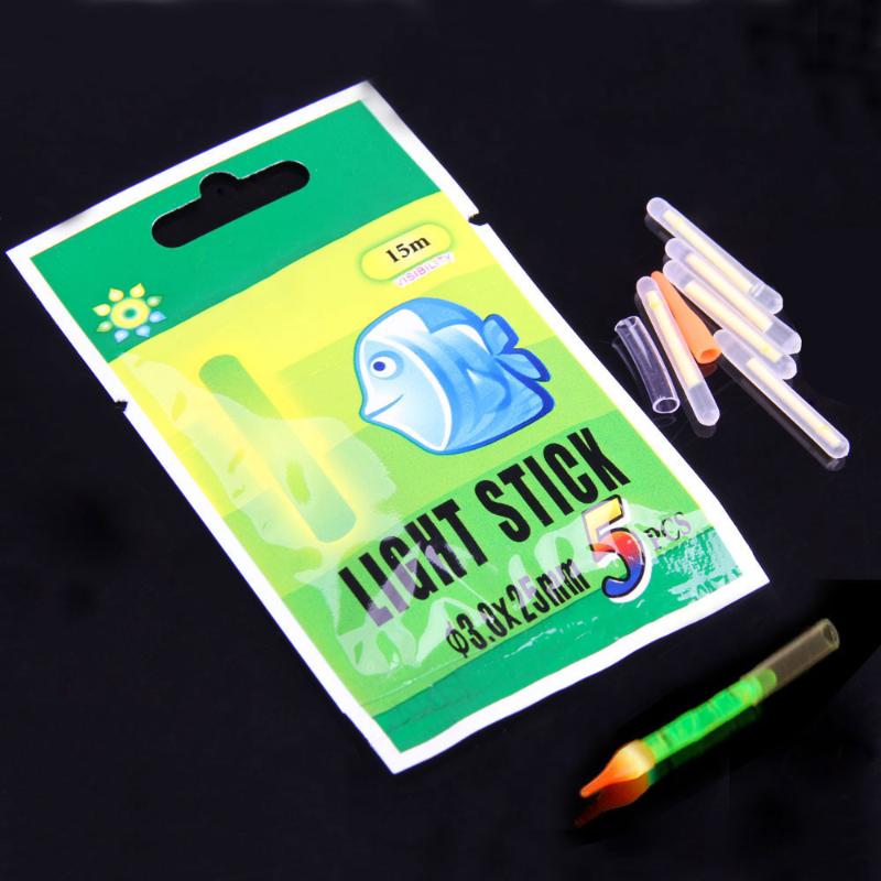 15 stk /50 stk natfiskeri selvlysende flyder fluorescerende lys sticks glød stick fisk tilbehør fiskegrej værktøj 4.5 x 37/3 x 25mm: 50 stk 25mm