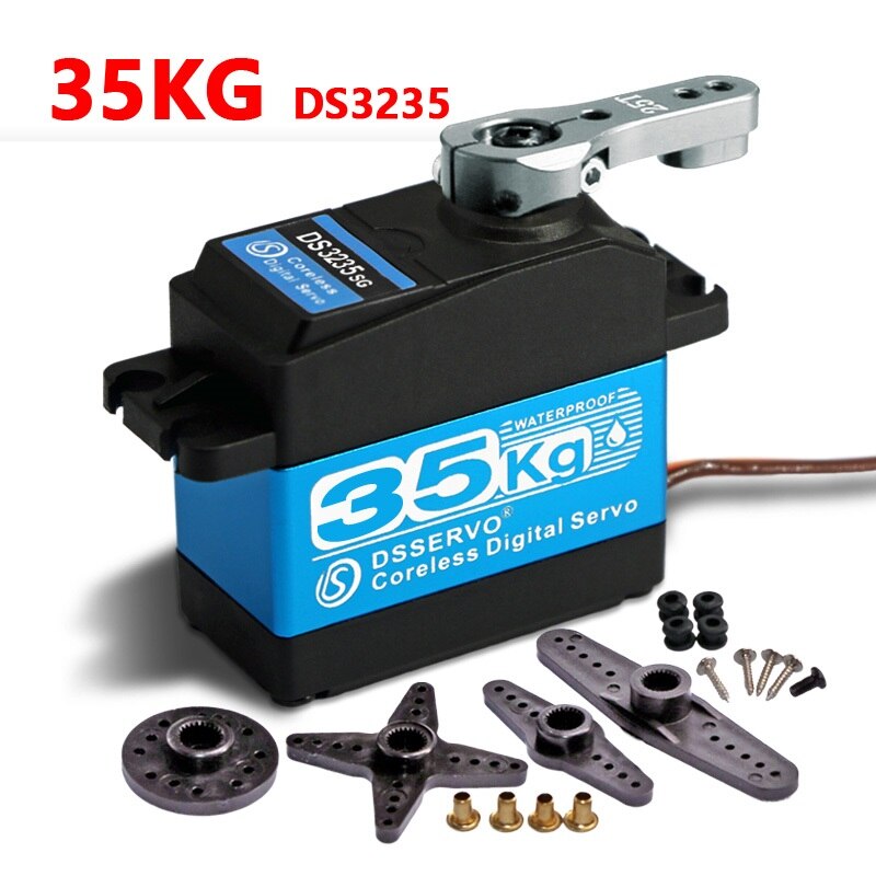 1X35 kg high torque Coreless servo motor Metal gear digitale en waterdicht DS3235 servo arduino servo voor Robot DIY, RC auto: DS3235 SSG-270 deg