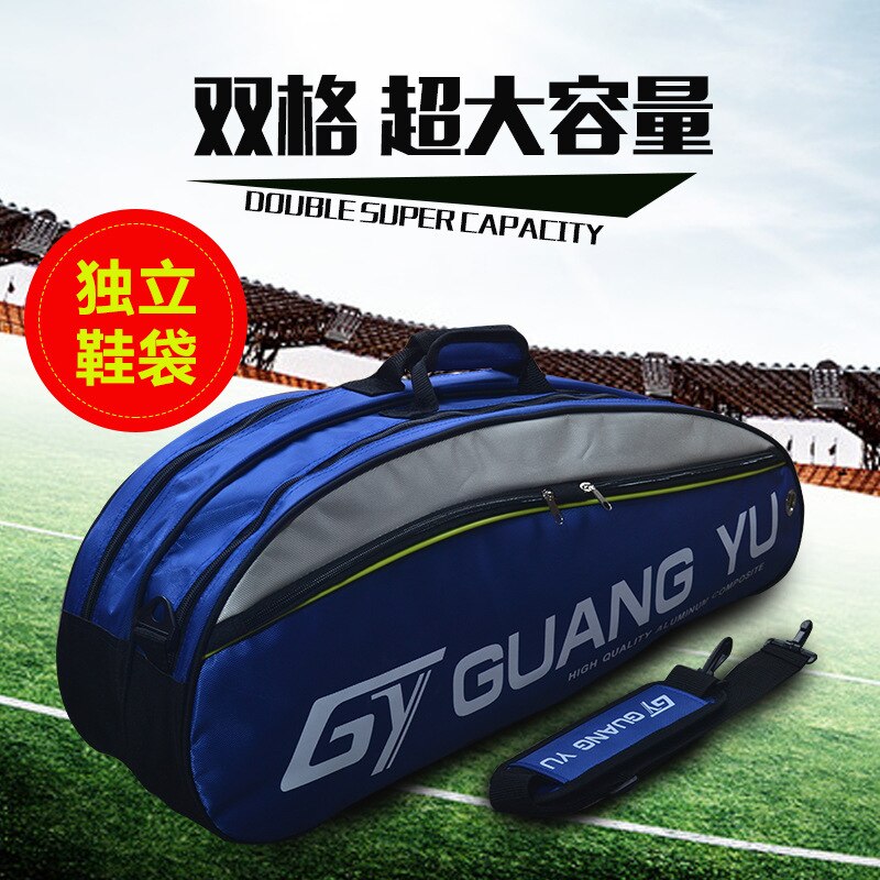Große Kapazität Badminton Schläger Rucksack 6 Pack Grandado 