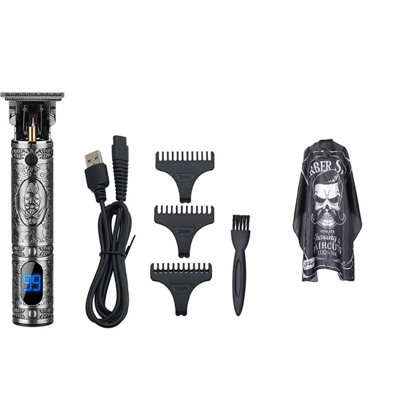 Usb Oplaadbare Tondeuse Elektrische Cordless Skelet Tondeuse Scheerapparaat Trimmer Mannen Kapper Haar Snijmachine 0Mm Scheermes: 04