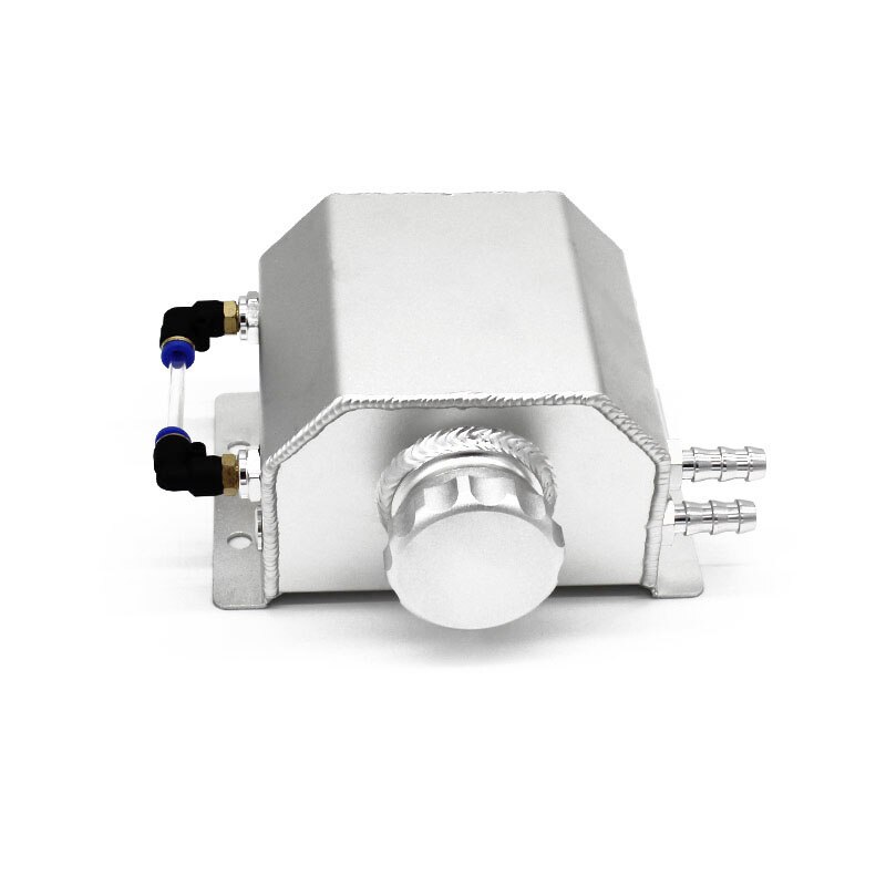 1l olie dåse universal aluminium bil olie fangst tank reservoir tank brændstoftank
