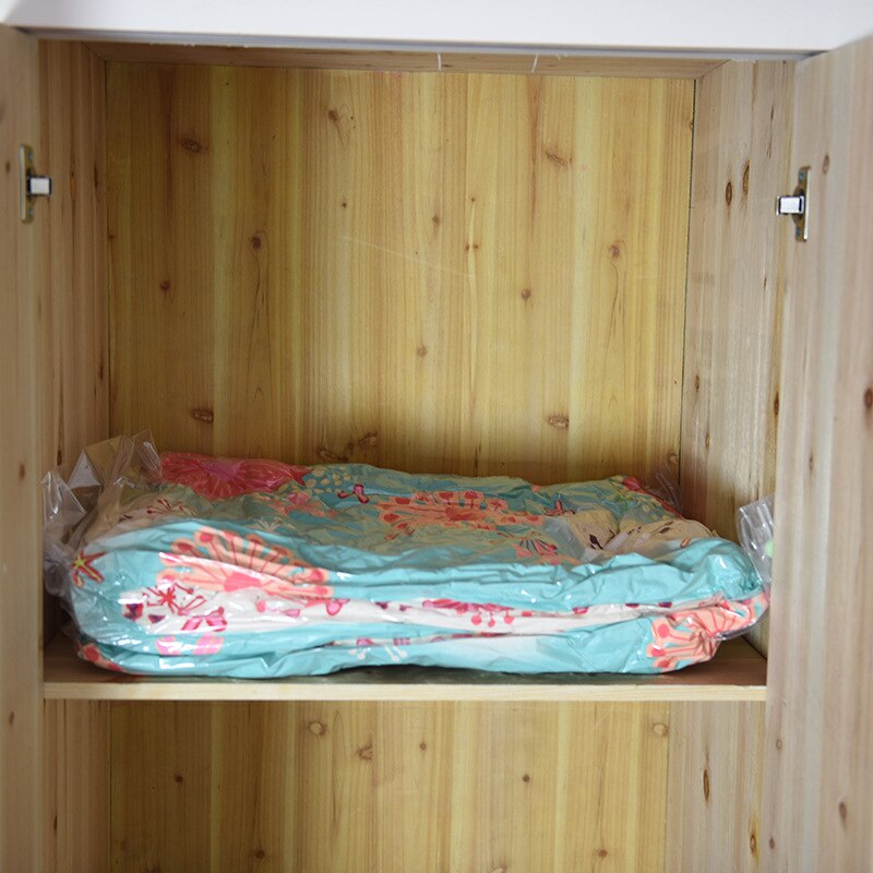 Vacuum Bag Transparent Border Foldable Extra Large Compressed Organizer Storage Bag Saving Space Seal Bags Free