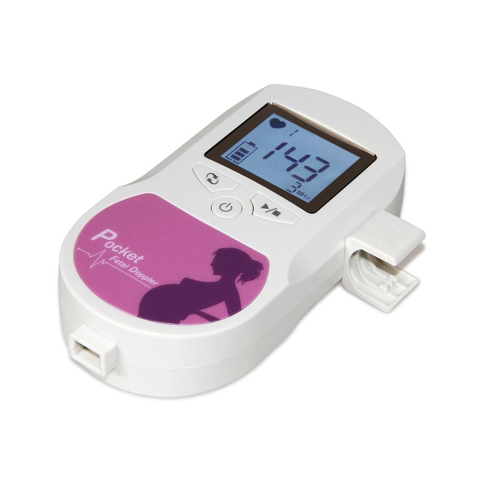 Prenatal heart Baby sound Monitor 3mhz probe ,Blue and Pink Pocket Monitor