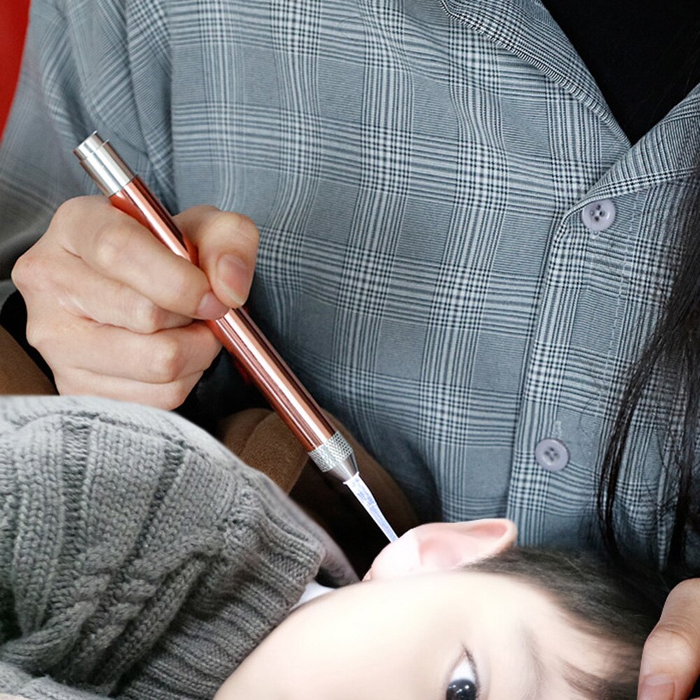 3 Stks/set Kid Led Oor Pick Set Rvs Led Zaklamp Kinderen Volwassen Oorsmeer Remover Lepel Cleaner Veilig Drie Verschillende