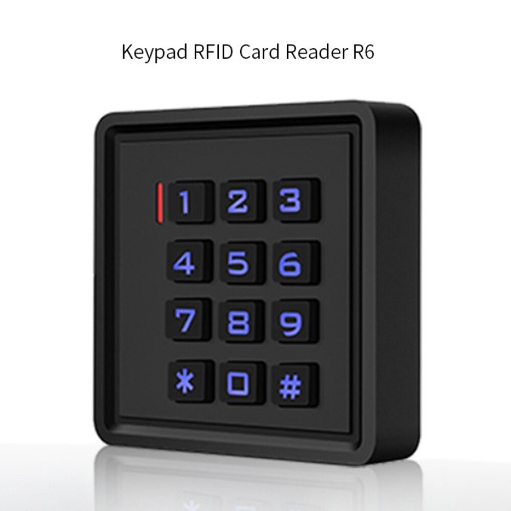 Stand Alone Access Controller RFID Card Reader R6 125KHZ RFID Waterproof Access Control Keypad Access Control Keypad