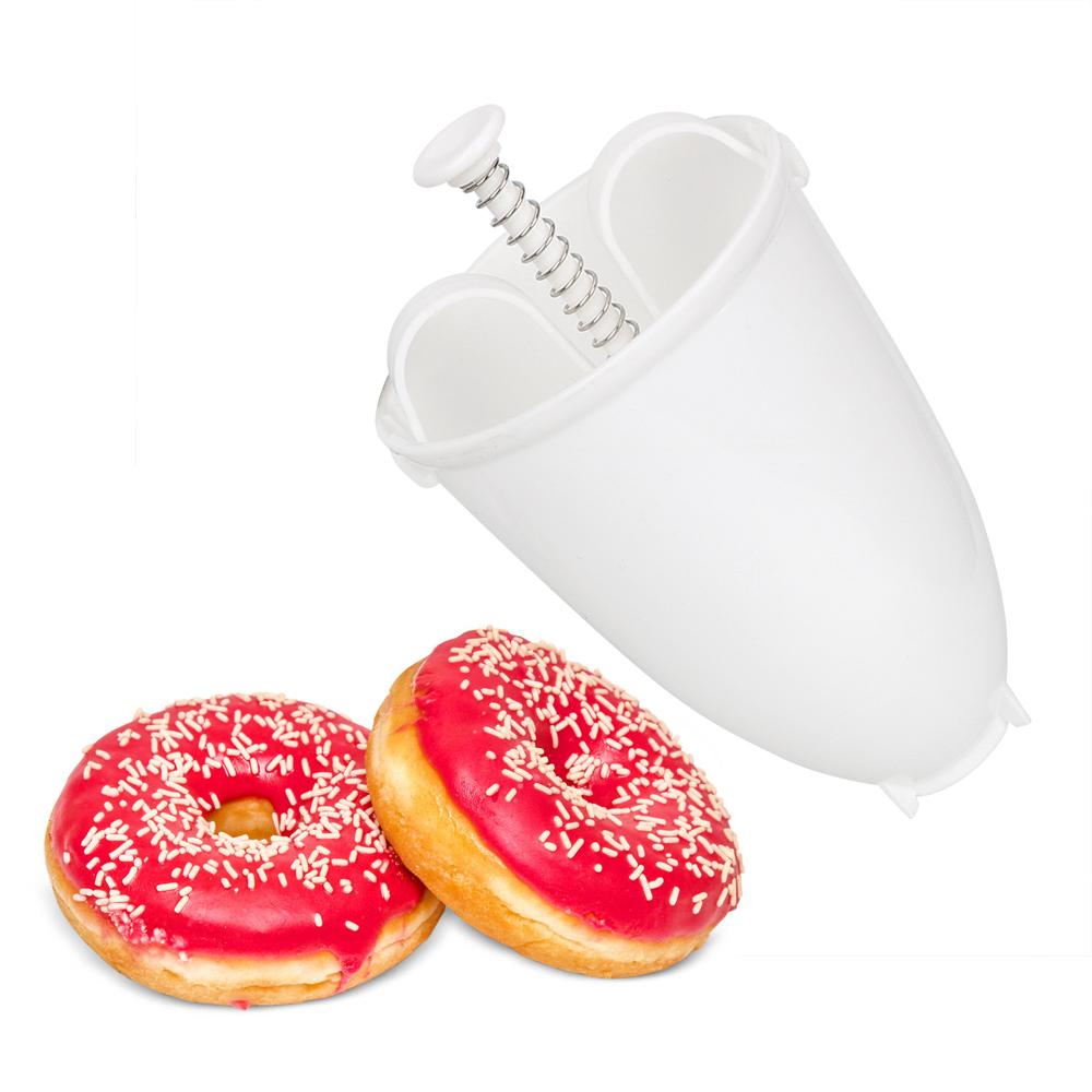 Donut mögel lätt snabb bärbar donut maker manuell våffeldispenser munk maskin arabisk våffla plast lätt friterad