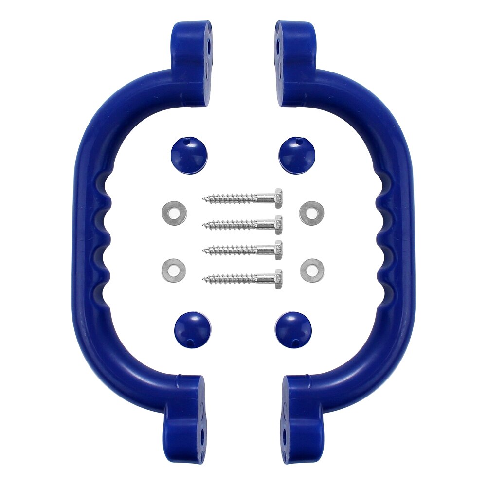 1 Paar Veiligheid Antislip Handgrepen Kids Speeltuin Montage Hardware Kit Ondersteuning Kinderen Draagbare Interactieve Aanwezig: Blue