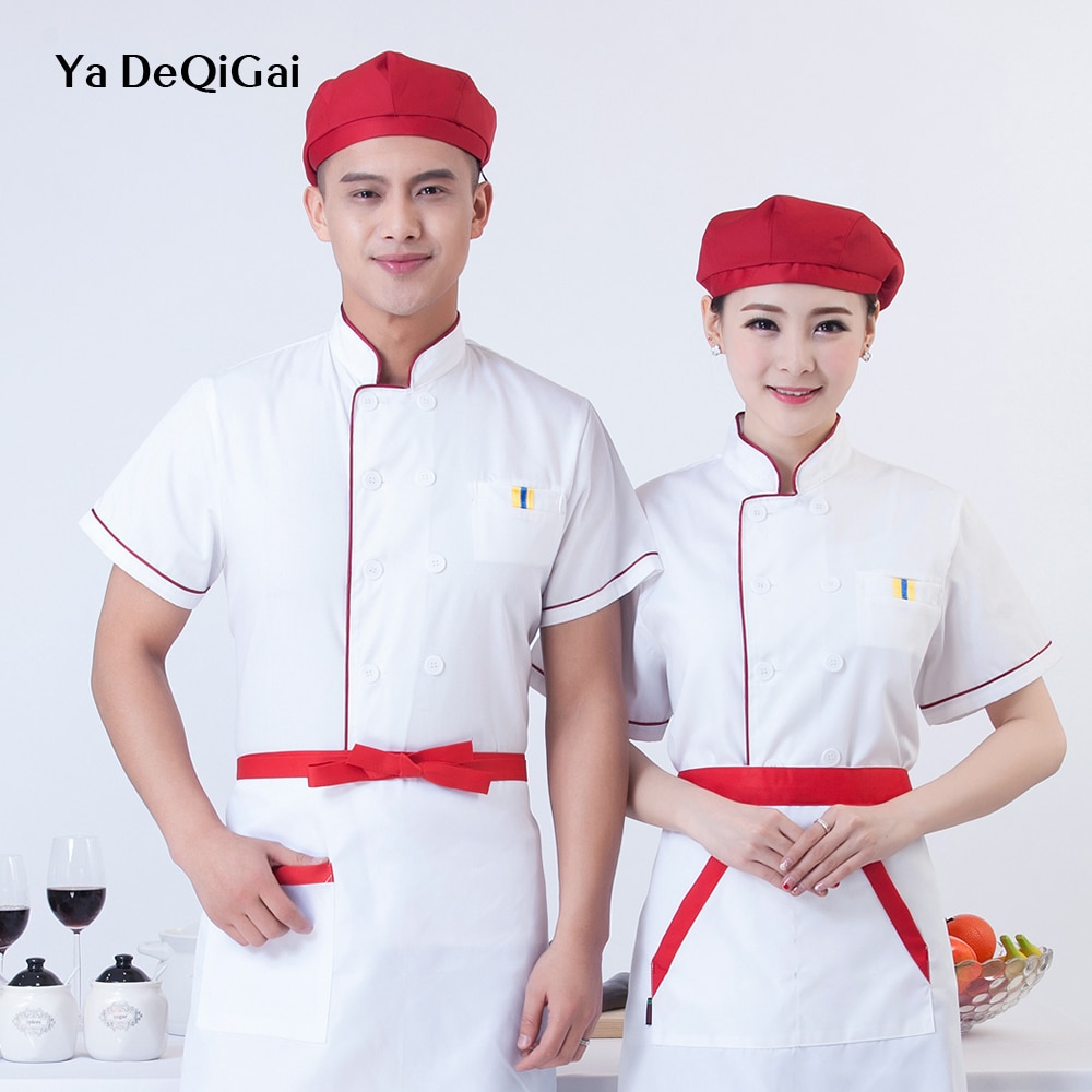 Koken Serveerster Chef shirts cake bewerking bakkerij Chef restaurant uniform Hotel uniform Koken Sushi kostuum