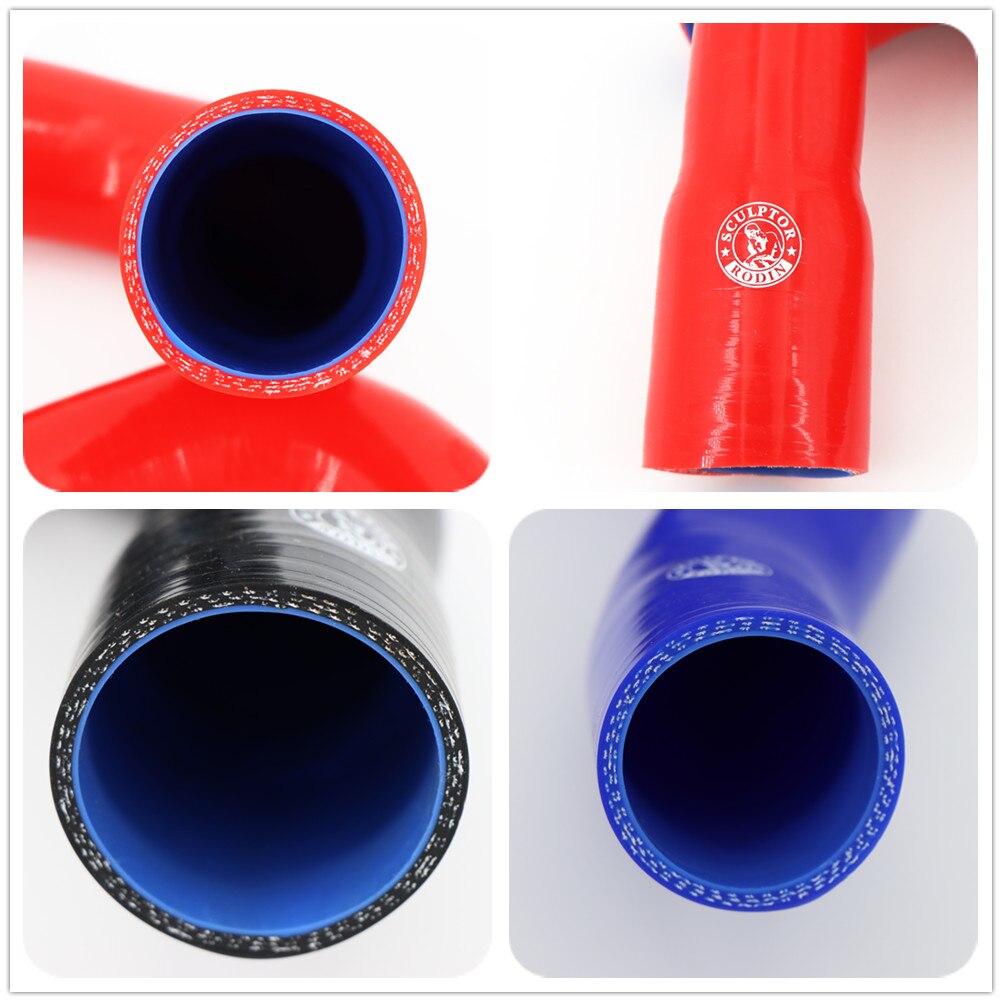 Kit de manguera Turbo de refuerzo de silicona, para SAAB 93 03-07, 9 unidades, rojo/azul/negro