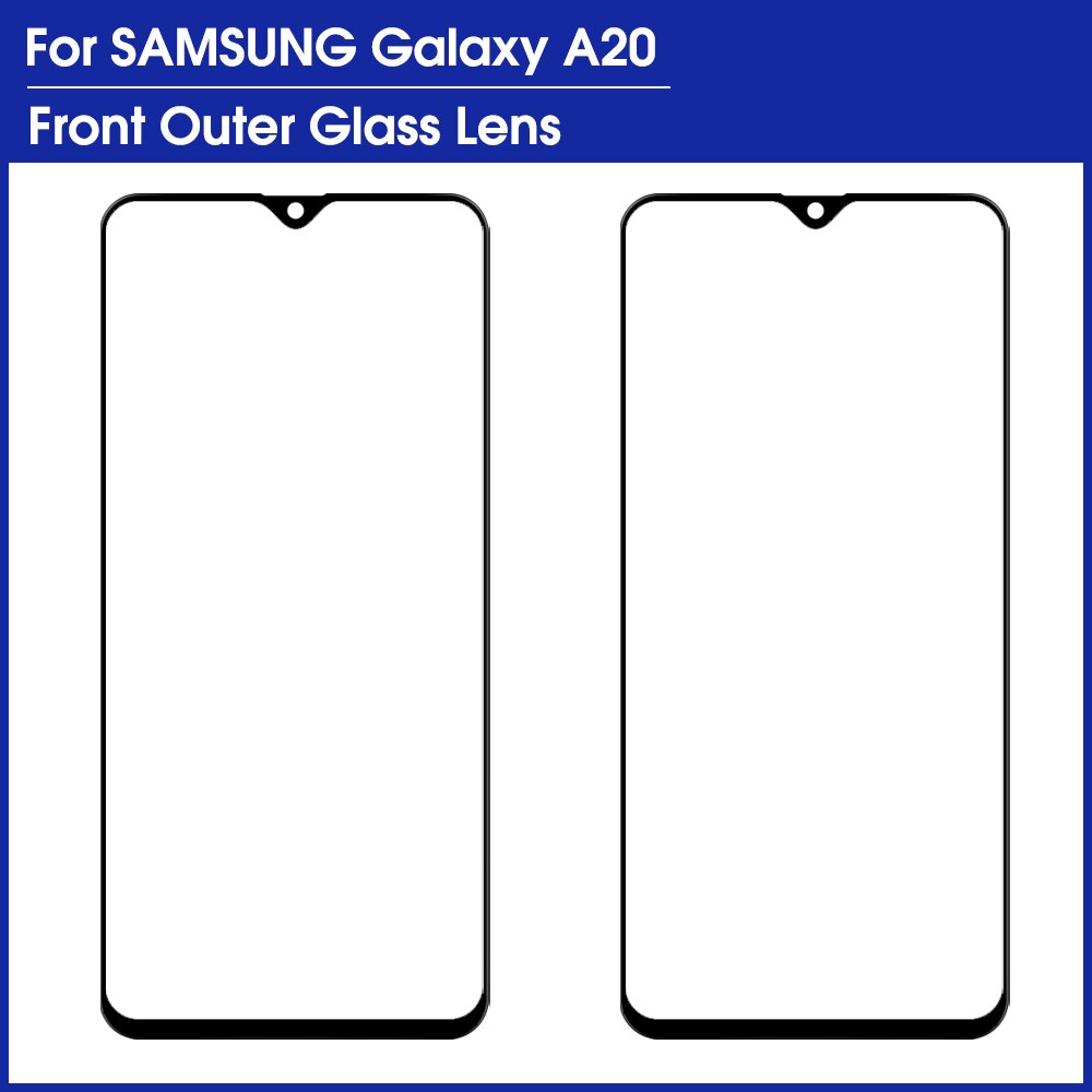 2 Piece/lot For Samsung A10 A20 A30 A40 A50 A60 A70 A80 A90 OEM LCD Screen Front Glass Lens Repair Parts Outer Replacement