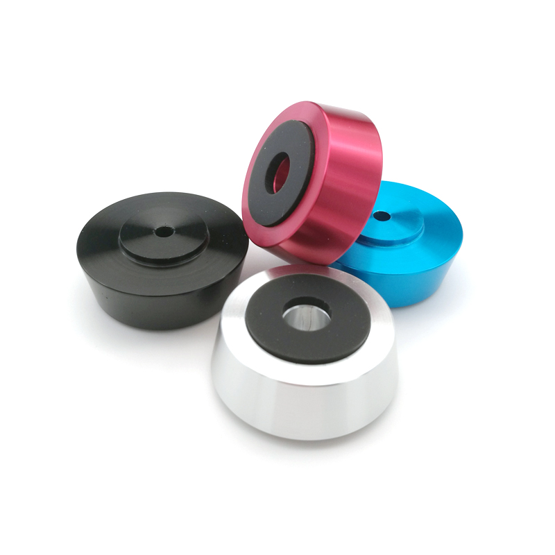 4PCS amplifier feet 40*15mm Aluminum Shock Absorber Speaker Turntable Feet