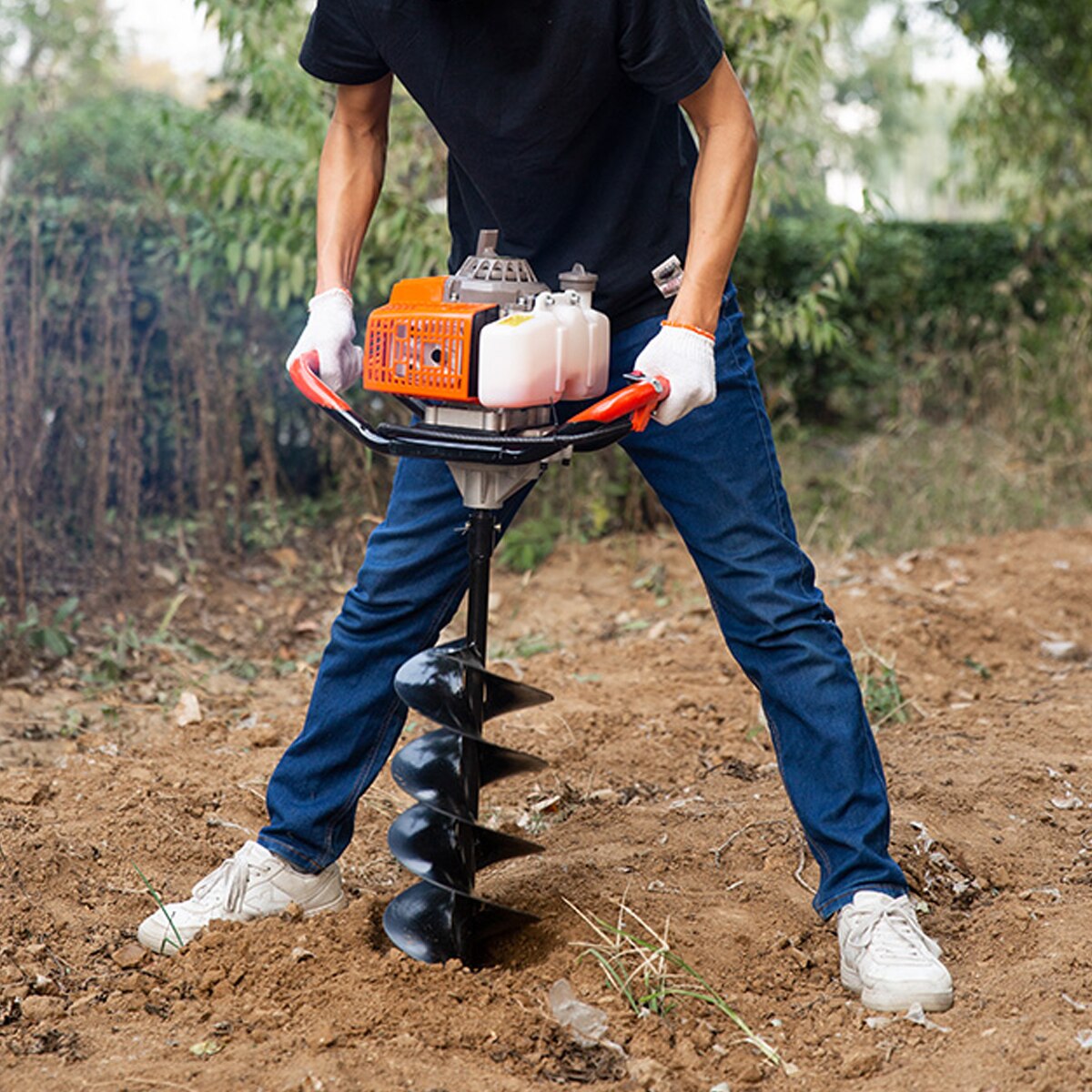 Gat Graver Gereedschap Plantmachine Boor Hek Handvat Gat Graver Accessoires Voor Tuinieren Outdoor Camping Hulpmiddel Levert