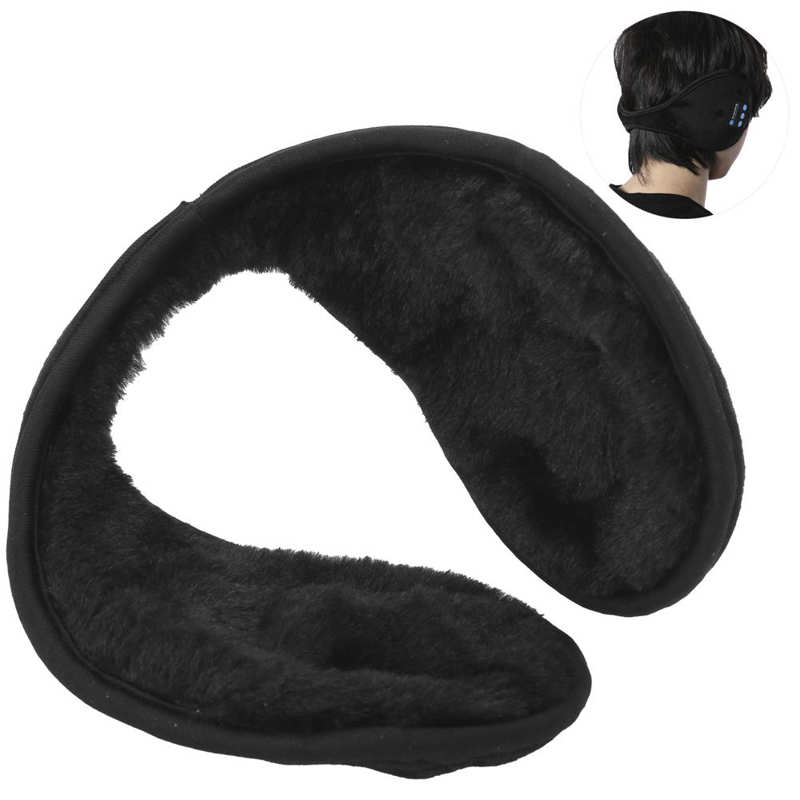 Écouteurs hiver cache-oreilles musique pour Bluetooth 5.0 doux peau amical Rechargeable oreille plus