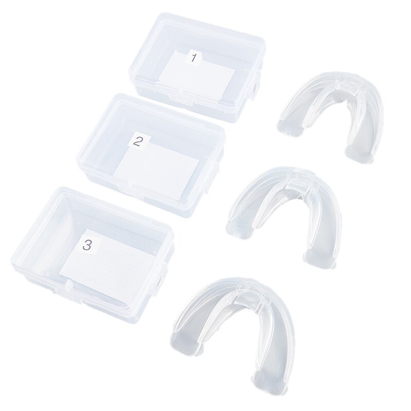 Corrector de dientes de ortodoncia para adultos, herramientas de silicona para enderezar los dientes tapados, cuidado Dental, 3 fases